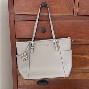 Michael Kors Silver Gray Tote Bag